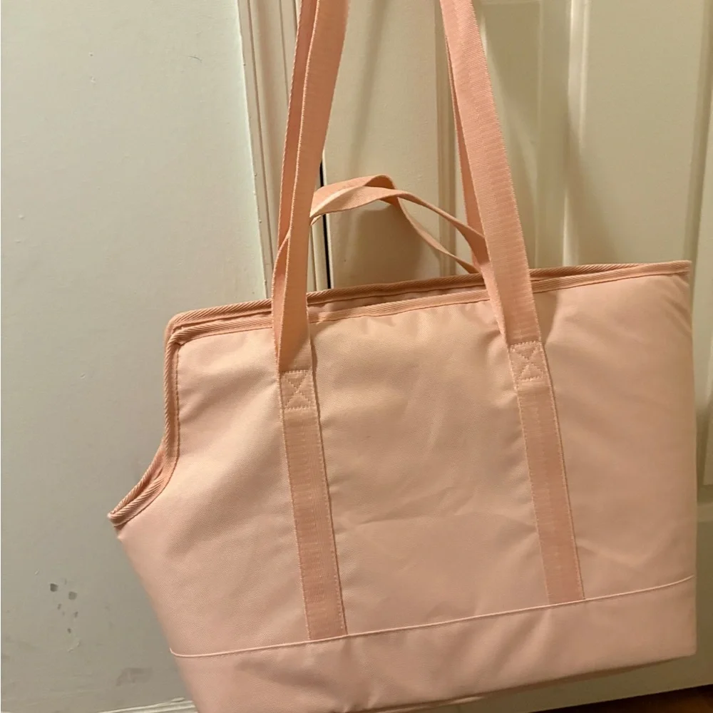 Pink dog carrier